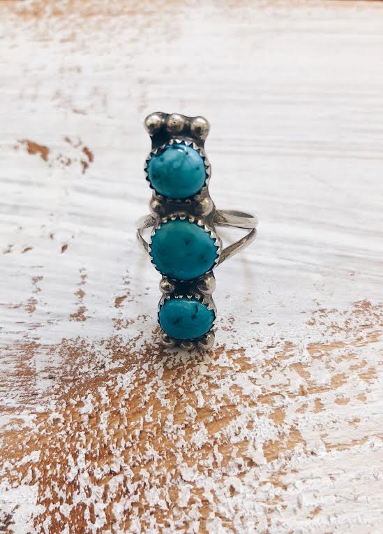 Triple Tier Turquoise Ring*SOLD