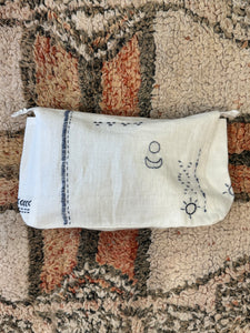 Linen Embroidered Pouch