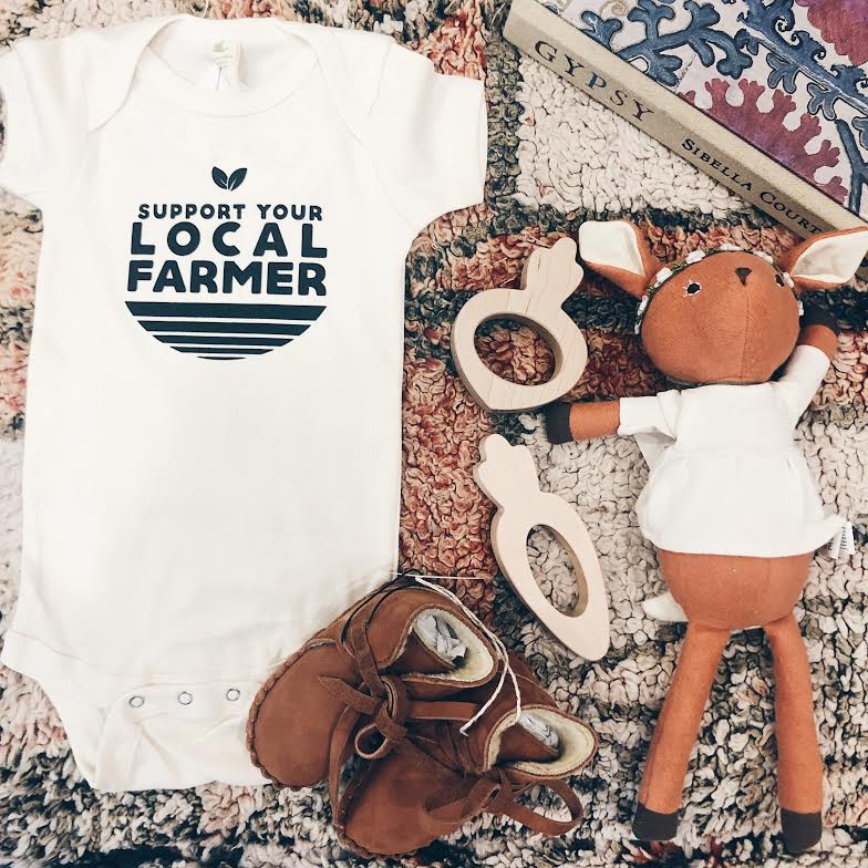 Support Your Local Farmer Onesie