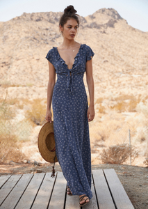 Mae Devine Midi Dress Blue