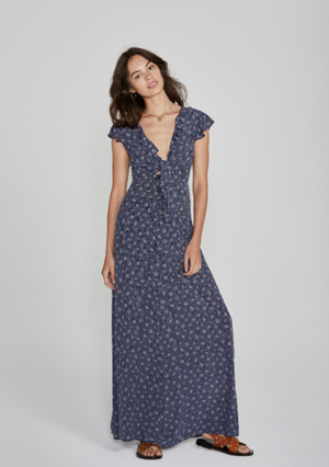 Mae Devine Midi Dress Blue