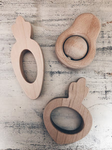 Wooden Baby Teether