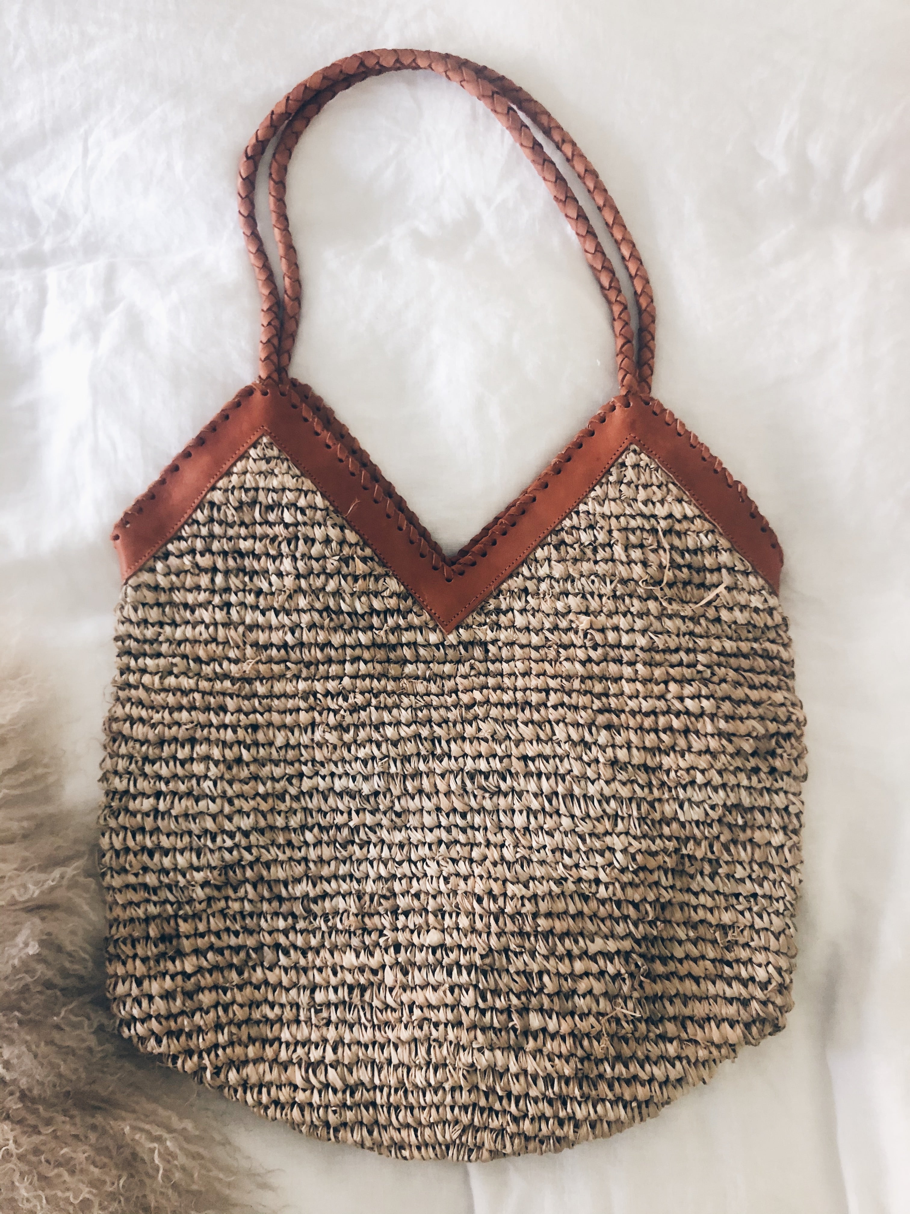 Oversized Straw Bag