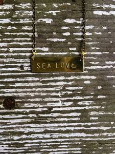 Sea Love Barre Necklace