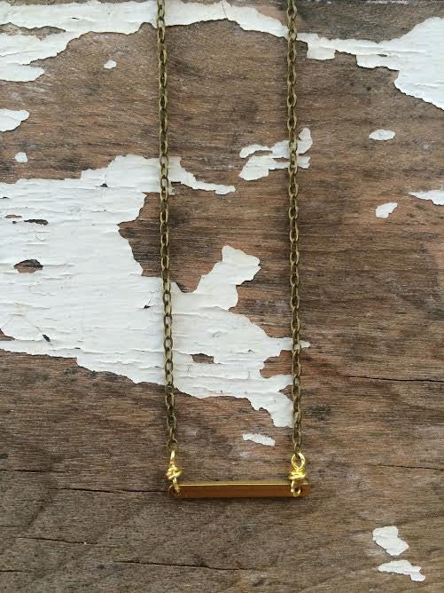 Acacia Mini Bar Necklace