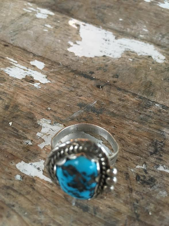 Vintage Navajo Turquoise Ring *SOLD