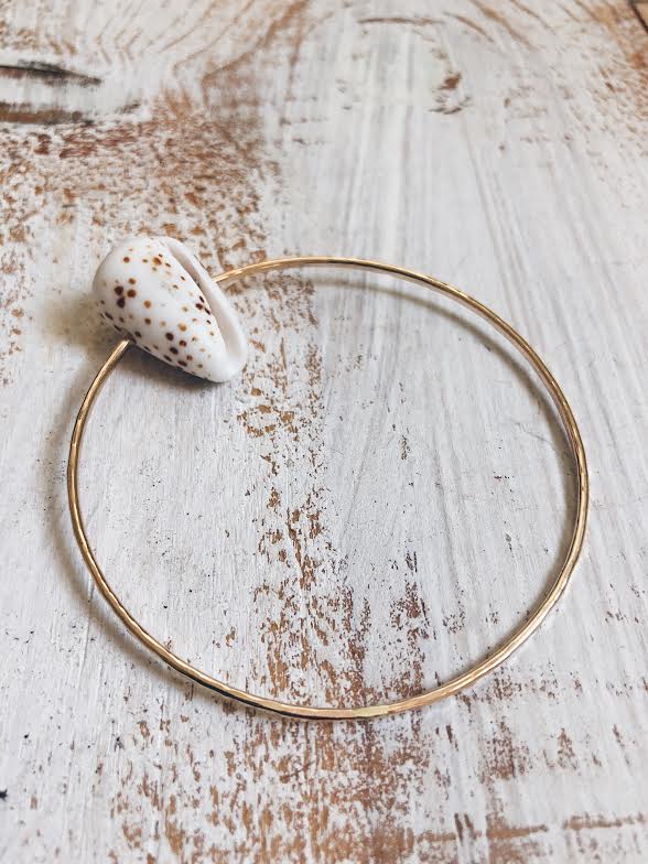 Flea Cone Hammered Bangle
