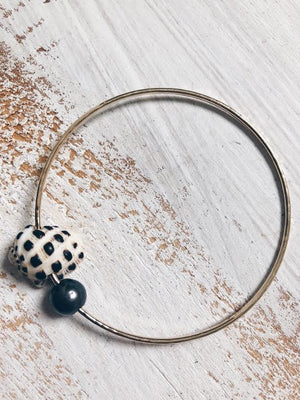 Veil Drupe + Freshwater Pearl Bangle