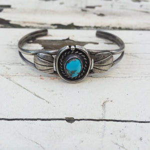 Vintage Navajo Turquoise Bangle *SOLD