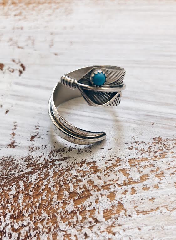 Vintage Navajo Feather Ring*SOLD