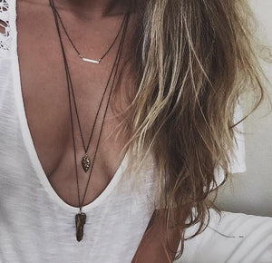 Catalina Hammered Arrowhead Necklace