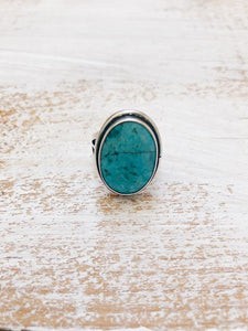 Sterling Vintage Turquoise Ring *SOLD