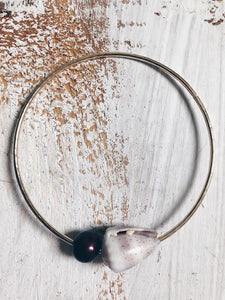 Veil Drupe + Freshwater Pearl Bangle