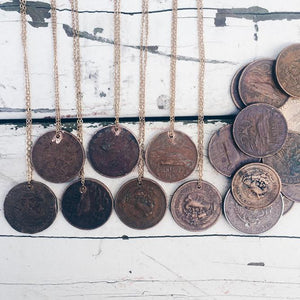 Oxford Vintage Coin Necklace