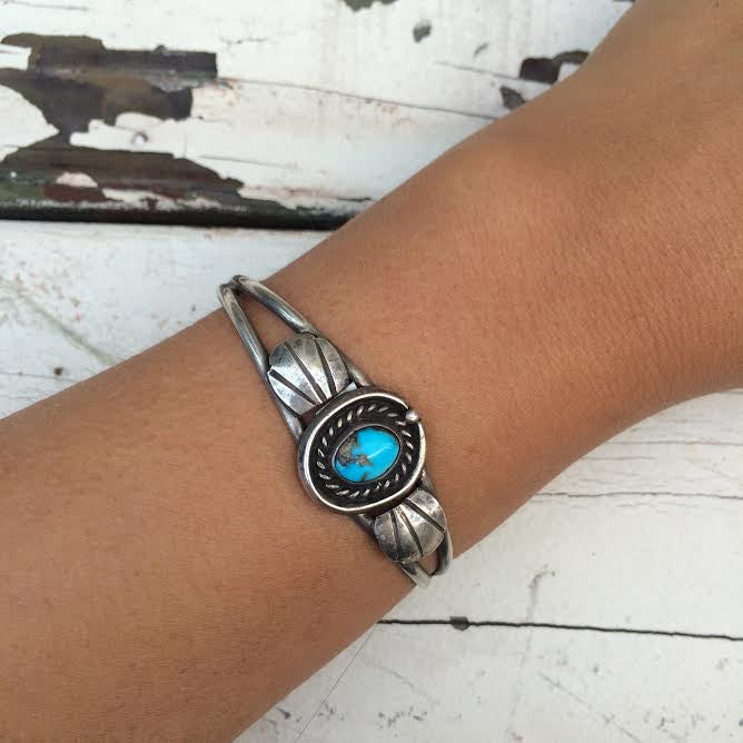 Vintage Navajo Turquoise Bangle *SOLD