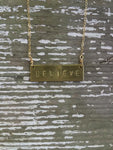 Believe Barre Necklace