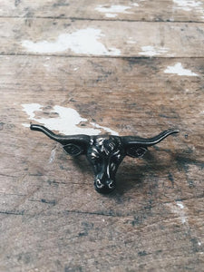 Sterling Bull Concho Pendant